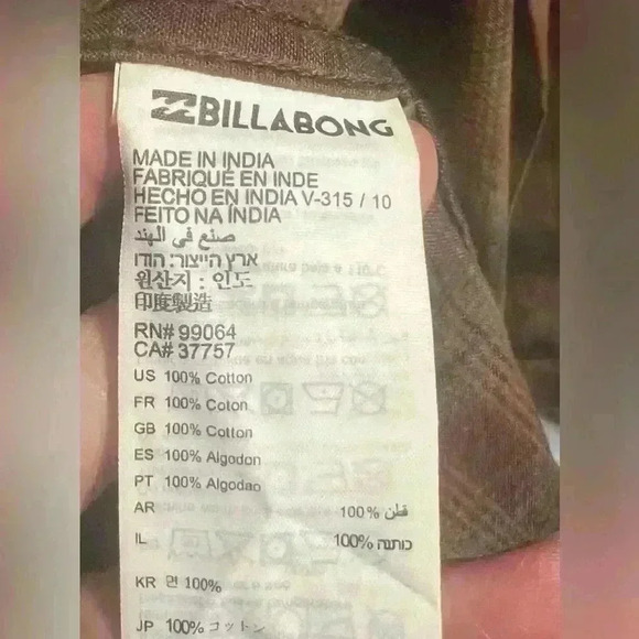 🆕 Billabong Wave Washed Flannel - Picture 11 of 11